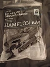 Hampton Bay Solar Light Replacement Ground Stakes W/ Adapters 4 Pack New. Fixed Price $15.00.