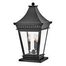 Hinkley Lighting Chapel Hill 3LT 13" Outdoor Pier Mount Lantern, Black - 27097MB. Fixed Price $679.00.