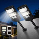 Gmox 2 Pack Solar Street Light IP65 Motion Sensor Dusk To Dawn Remote. Fixed Price $40.00.