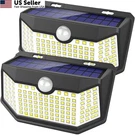 Hmcity Solar Lights Outdoor 120 Back Button 2PACK, Black Shell-daylight White. Fixed Price $20.15.