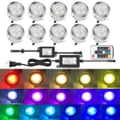 Qaca Outdoor Deck Lights Waterproof Multi Color Rgb Stainless Steel. Fixed Price $141.59.