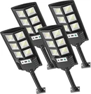 4-PACK Solar Motion Sensor Led Flood Lights Waterproof & Remote Control. Fixed Price $88.99.