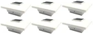 Relightable Solar Post Cap Deck 4X4 White Low Profile 4LED (6 Pack) PL251. Fixed Price $39.99.