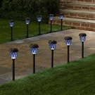 Brylanehome Solar Pathway Lights, Set Of 10 - Black. Fixed Price $50.99.