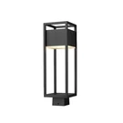 Z-lite Barwick Light 19" Outdoor Post Mount Fixture, Black 585PHMS-BK-LED. Fixed Price $258.00.