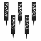Tommy Bahama Square Led Solar Bollard Lights, 35 Lumen, 5-PACK. Fixed Price $69.95.