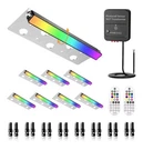 Zzxx 8 Pack Inch Rgb Retaining Wall Lights, Paver, Garden Low Voltage Step. Fixed Price $109.88.
