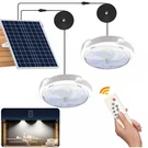 Solar Double Head Ceiling Pendant Light W/remote Outdoor Indoor Lamp Waterproof.. Fixed Price $28.99.