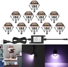 Qaca Led Deck Stair Lighting Kit, Low Voltage 10PCS(BRONZE Shell), Cold White. Fixed Price $41.55.