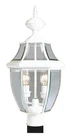 Livex Lighting 2254-03 Monterey Inch White Outdoor Post Top Lantern. Fixed Price $293.96.