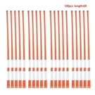 100 Orange Reflective Markers 5/16" Diameter Driveway Snow Stakes 6FEET. Fixed Price $69.45.