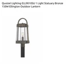 Quoizel Lighting ELL9010SU Ellington- Outdoor Post Lantern. Fixed Price $79.99.