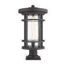 Z-lite Jordan Light 12" Outdoor Pier Mount, Bronze/clear 570PHXL-533PM-ORB. Fixed Price $728.00.