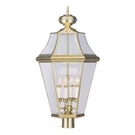 Livex Lighting 2368-02 Georgetown 4 Polished Brass Outdoor Post Top. Fixed Price $833.99.