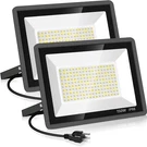 2 Pack 150W Led Flood Lights 3000K Warm White 15500LM Waterproof Security. Fixed Price $108.99.
