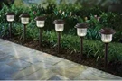 Member Mark 6 Piece Stainless Steel Led Solar Path Lights-bronze/silver. Fixed Price $58.95.