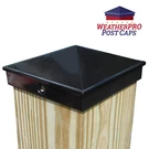 4X4 Fence Post Cap - Deck, Mailbox, Light Aluminum Black Single Outdoor. Fixed Price $9.48.