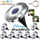 8PACK Waterproof Solar In Ground Lights Garden Lawn Disk Flat Buried Lamp 16-LED. Fixed Price $42.99.