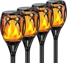 Pack 43" Solar Lights Outdoor Led Higher & Larger Flickering Flame Torc. Fixed Price $45.99.