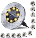 Solar Ground Lights, Waterproof Garden 12 Pack, Warm. Fixed Price $62.84.