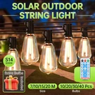 Garden Solar String Lights Led Remote Control Outdoor Lamps Waterproof. Fixed Price $63.63.