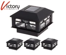 New Greenlighting Modern Design Solar Post Cap Lights 4-PACK TN-1222602 Black. Fixed Price $55.00.
