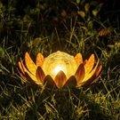 Solar Lights Outdoor Garden Decor, Bright Globe Glass Lotus Flower Lamp, IP44.... Fixed Price $43.99.