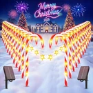 Wdtpro 24-PACK Upgraded Solar Christmas Candy Cane Lights, Pathway Ligh.... Fixed Price $75.34.