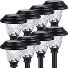 Glass Solar Lights Outdoor Waterproof, 8 Pack Super Bright Pathway Ligh.... Fixed Price $80.53.