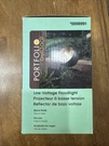Portfolio 1-LIGHT Black Low Voltage Incandescent Flood Upc 851776002152. Fixed Price $19.99.