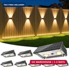 Niorsun Solar Fence Lights Outdoor, 8 Pack Up And Down Waterproof Wall. Fixed Price $83.36.