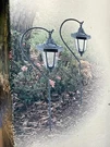 (1) One Malibu Black Metal Hanging Carriage Outdoor Lamp New W/ 7W Bulb Rare. Fixed Price $50.00.