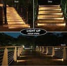 Niorsun Solar Step Lights For OUTSIDE,8 Warm White Pack,. Fixed Price $27.85.