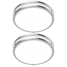 2-PACK 36W Ceiling Light Fixture (450W Equiv), 12IN Modern Flush Mount Ceilin.... Fixed Price $60.52.
