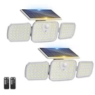 Peasur 2 Pack Solar Motion Lights Outdoor With Remote Control, Security.... Fixed Price $30.56.