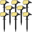 Fratink Solar Spot Lights Outdoor Waterproof IP65, 8-PACK 65-LED Landsc.... Fixed Price $114.86.