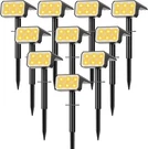 Solar Spot Lights Outdoor, 10 PACK/118 Led 4 Modes Auto On/off Landscape. Fixed Price $91.73.