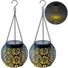Solar Lanterns Outdoor Waterproof, 2 Pack Hanging Lights Outside Garden.... Fixed Price $34.57.