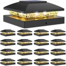 4X4 Post Cap 16PACK,SOLAR Fence - Lights Outdoor Waterproof For. Fixed Price $112.47.