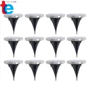 Solar Ground Lights 8 Led Garden Powered Warm White 12 Packs. Fixed Price $24.99.