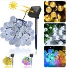 Solar String Lights Outdoor 50 Led 8 Modes Waterproof Patio For Garden. Fixed Price $7.99.