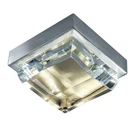 Open Box: Norwell Lighting Crystal Flush Light, Brushed Nickel/satin Brass. Fixed Price $149.99.