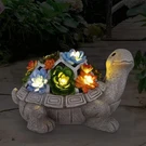 Nacome Solar Garden Outdoor Statues Turtle With Succulent And 7 Led Lights - Law. Fixed Price $48.99.