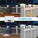 16 - Jofios Solar Post Cap Lights Pack, White Deck Fence 4X4/5X5/6X6. Fixed Price $104.40.