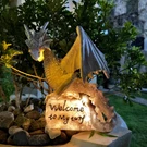 Jy.cozy Garden Large Dragon Statue Solar Powered Outdoor Figurine Light. Fixed Price $69.19.