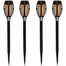 Northlight Set Of 4 Black Solar Powered Led Pathway Markers, 19.75". Fixed Price $35.27.