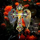 Yjfwal Solar Glass Cross Garden Stake Light, Cemetery Decorations For Grave O.... Fixed Price $42.09.