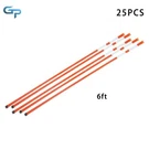 25 Pack Reflective Markers 5/16" Diameter Feet Warning Road Snow Stakes. Fixed Price $41.05.