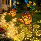 Angmln 2 Pack Solar Lights Outdoor Waterproof, Sunflower Watering Can L.... Fixed Price $80.55.