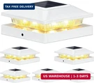 Brightever 4X4 3.5X3.5 Solar Post Cap Lights Outdoor 6-PACK, Fence. Fixed Price $56.91.
